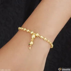 1 Gram Gold Plated Fashionable Sparkling Design Bracelet For Ladies - Style A292