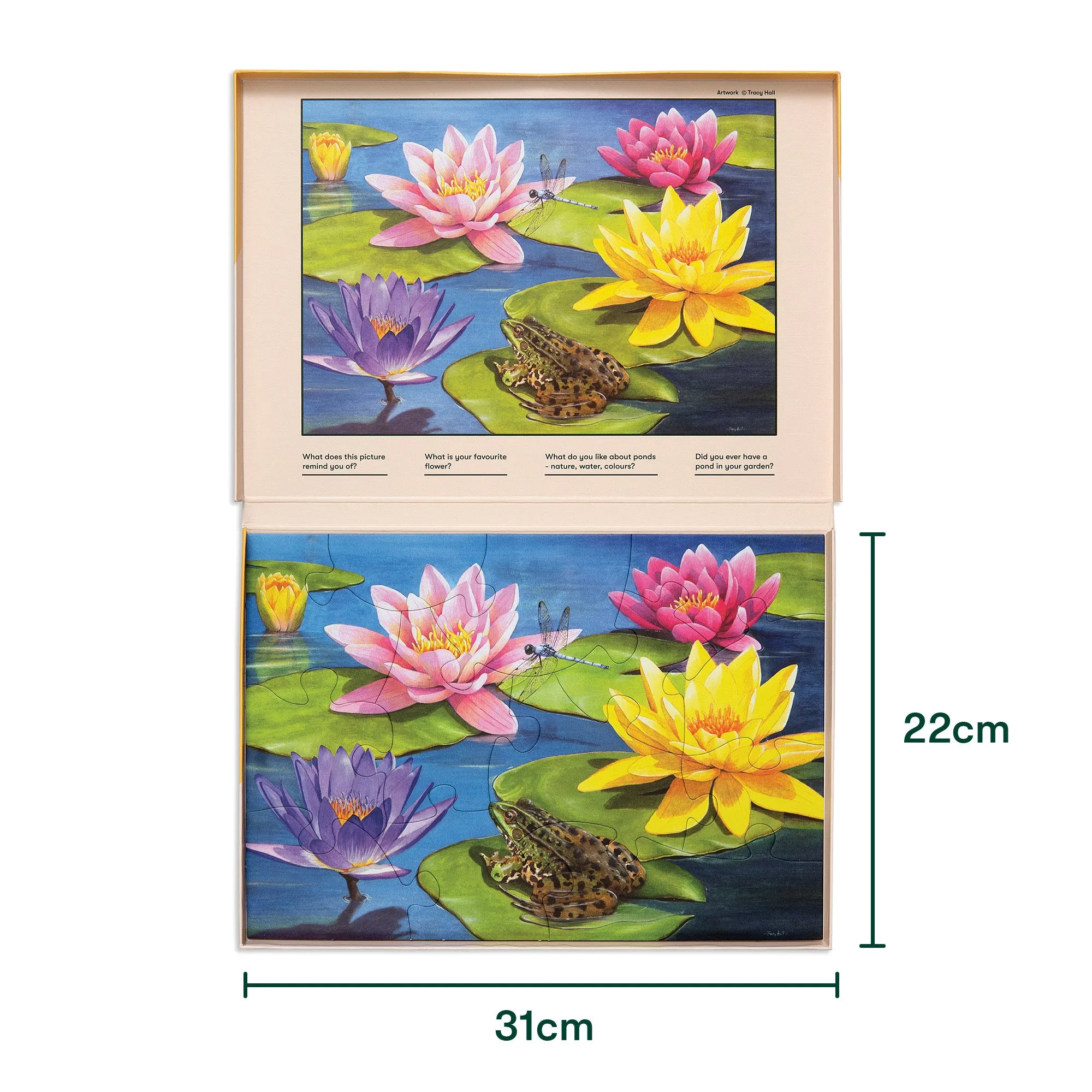 13 piece jigsaw puzzle - Lily Pond