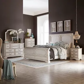 Abbey Road 455W-BR-QSLDMCN Queen Sleigh Bed, Dresser & Mirror, Chest, Night Stand