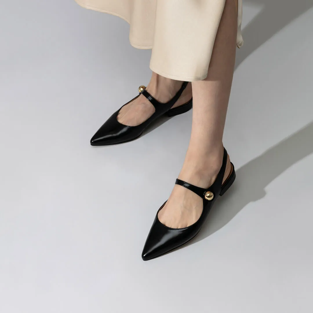 ABBIE - slingback flat pump