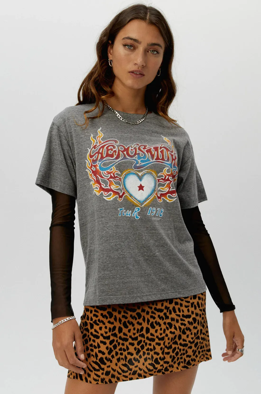 Aerosmith Tour 1978 Boyfriend Tee