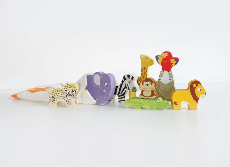 African Animal Stacker Set