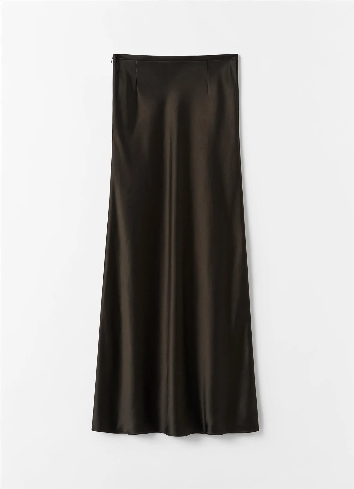 ALMADA LABEL - Eni Satin Skirt - Chocolate