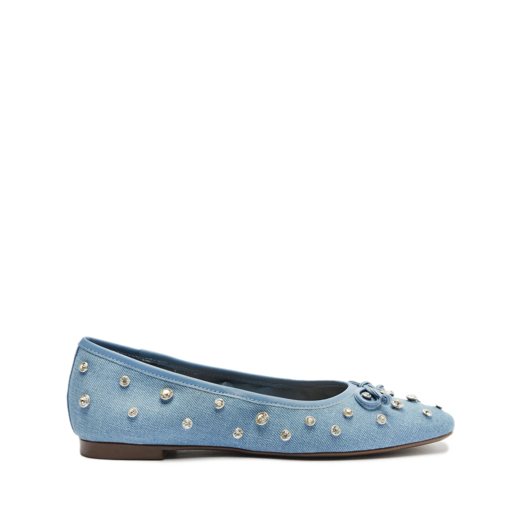 Arissa Shine Denim Flat