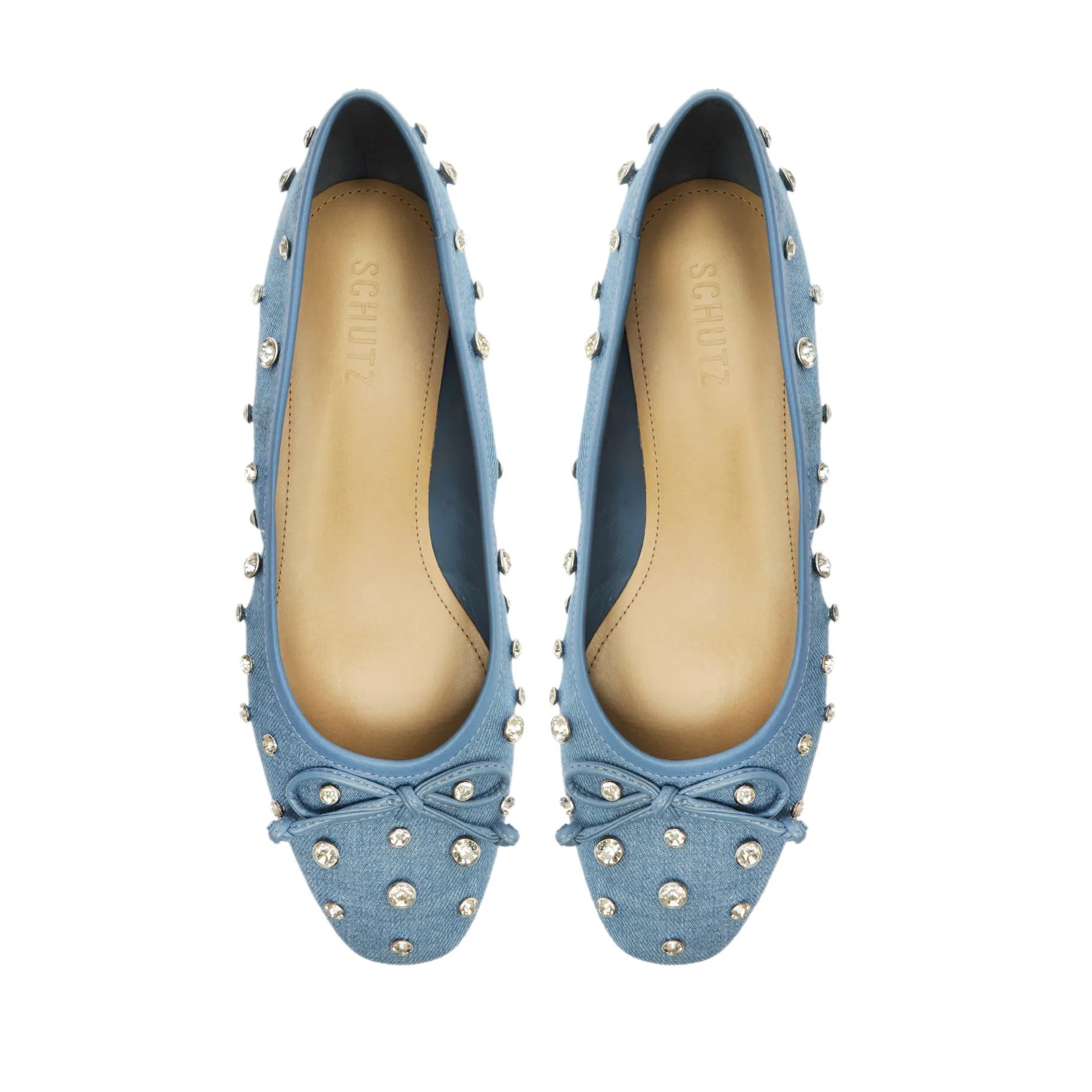 Arissa Shine Denim Flat