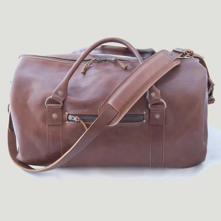 Bark And Mill Barrel bag | Chocolate