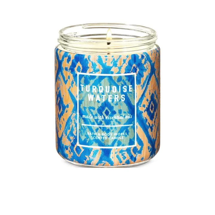 Bath & Body Works Turquoise Waters Single Wick Candle 198Ml