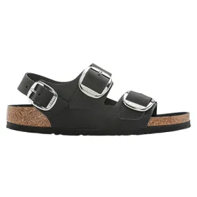 Birkenstock Ladies Back Strap Sandals - Milano Big Buckle - Black