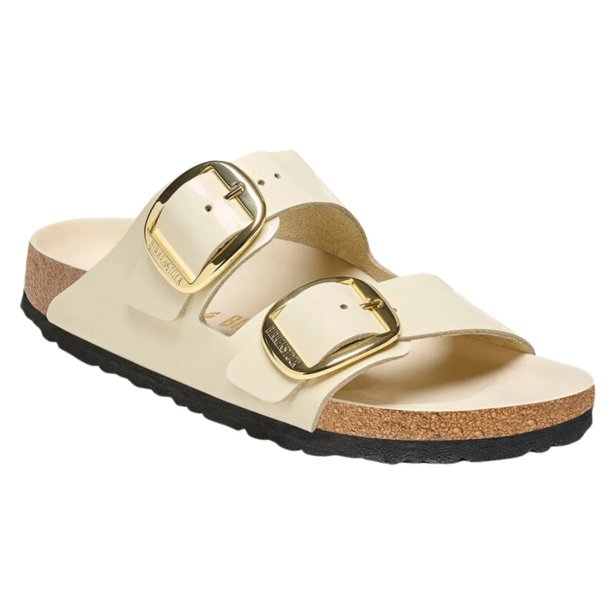 Birkenstock Women's Arizona Big Buckle High Shine Ecru Leather