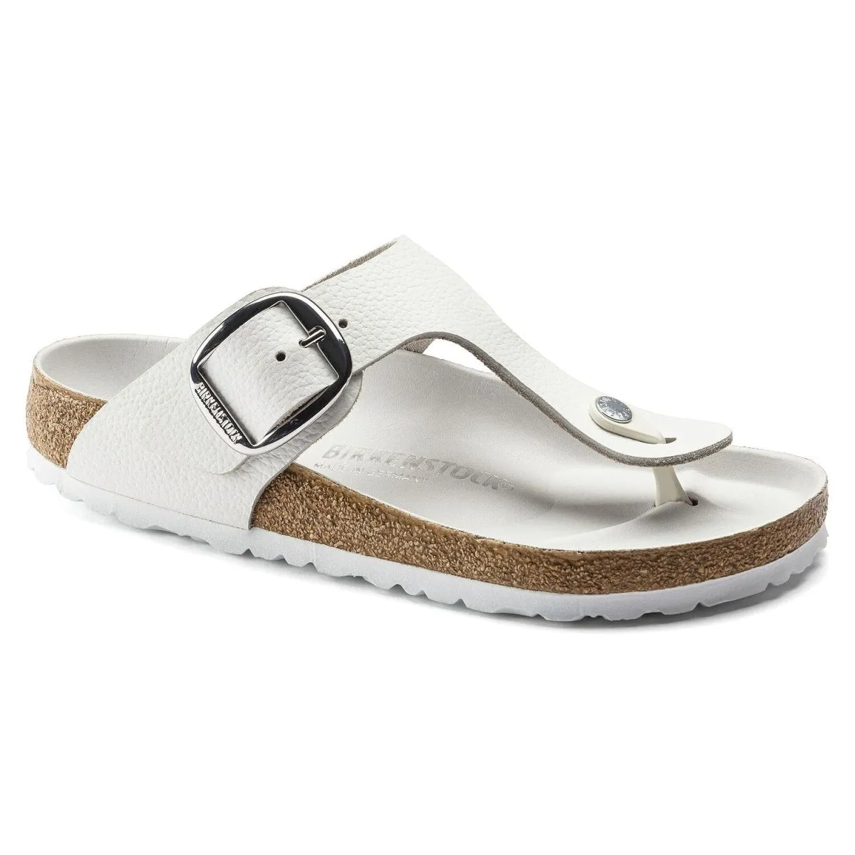 Birkenstock Women's Gizeh Big Buckle White Leather