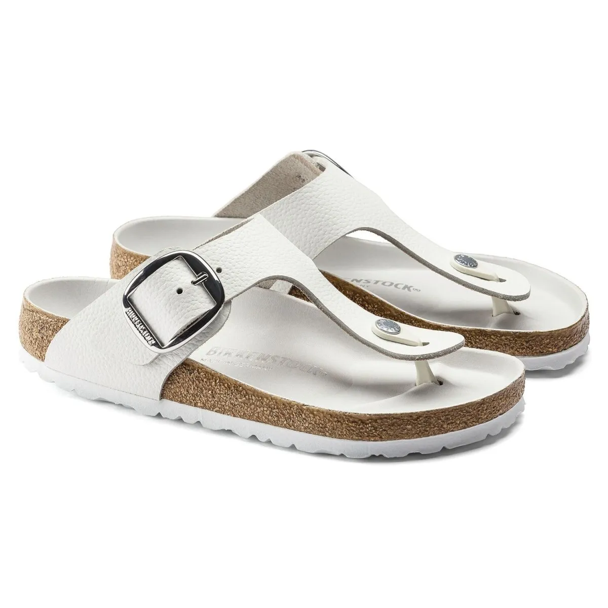 Birkenstock Women's Gizeh Big Buckle White Leather