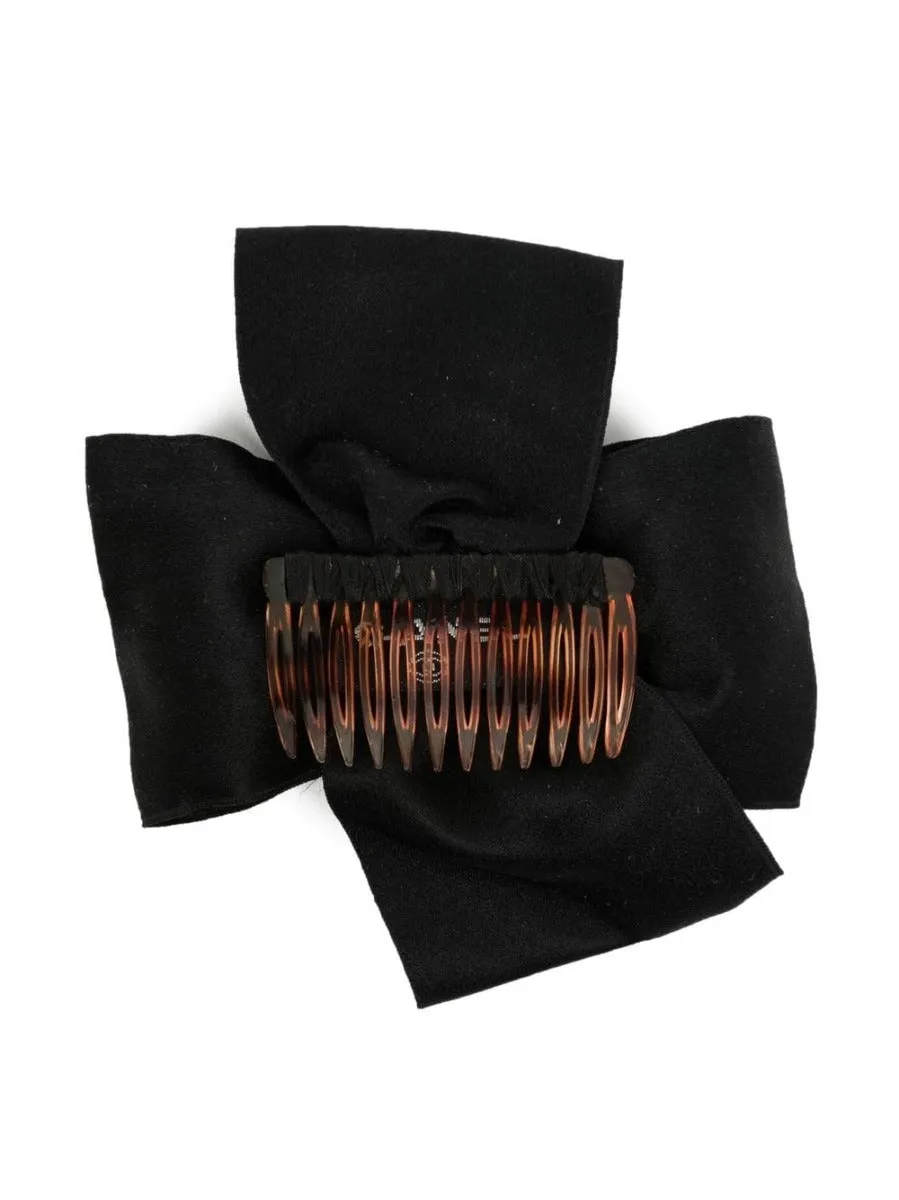 Black Bow Hair Comb