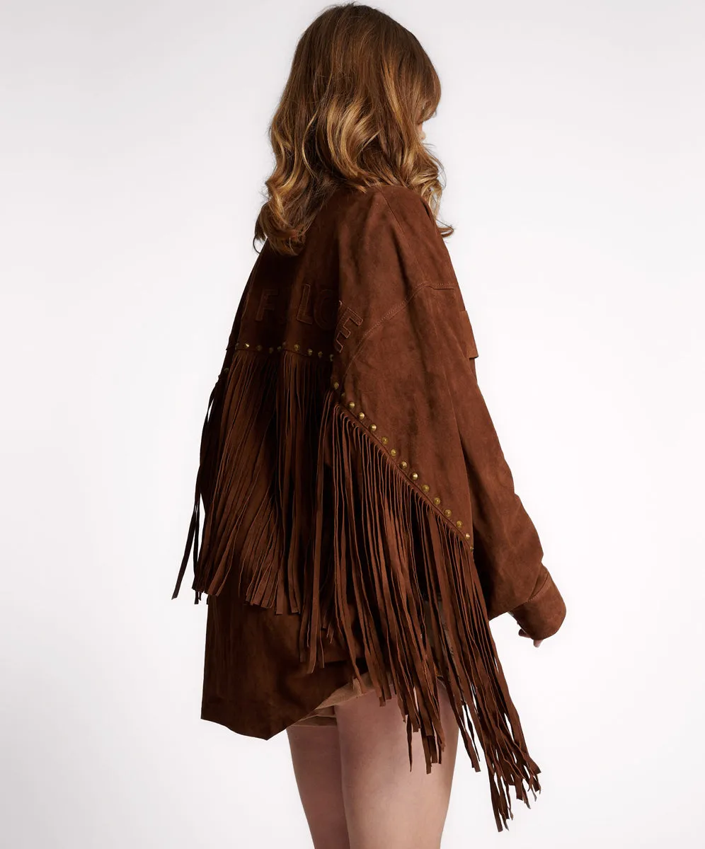 BLIND FOR LOVE FRINGED DARIA JACKET