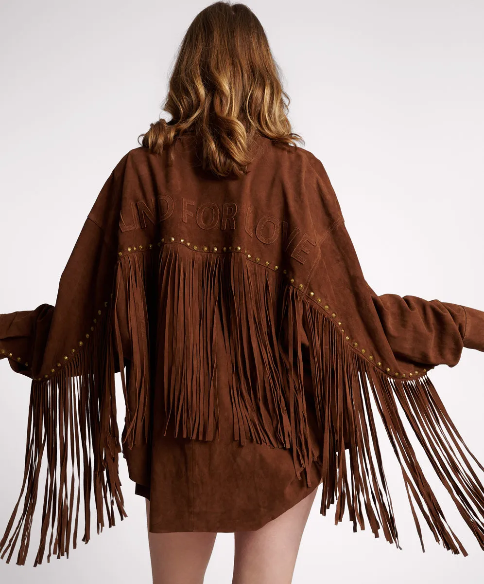 BLIND FOR LOVE FRINGED DARIA JACKET