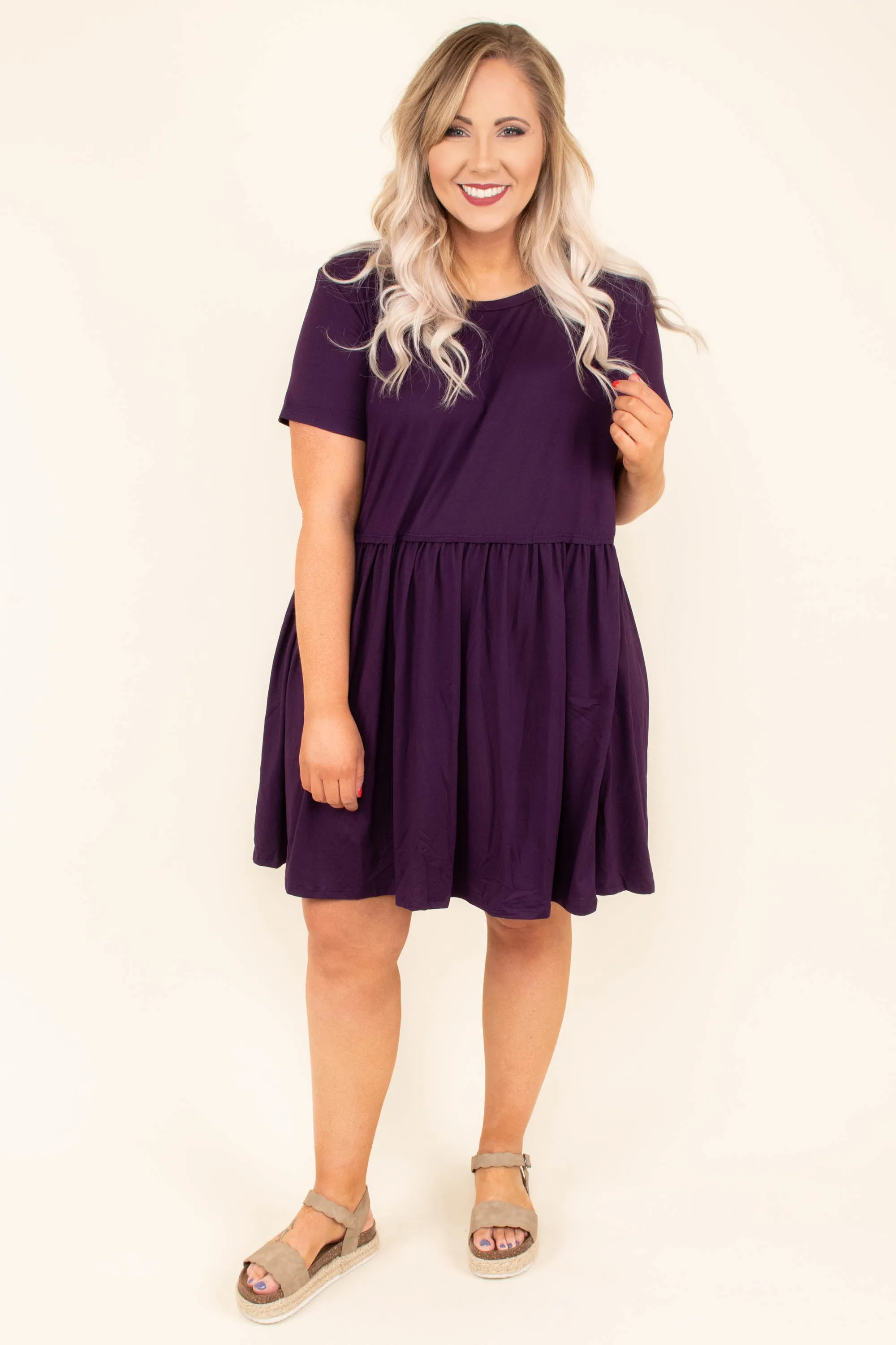 Bold Spirit Dress, Plum