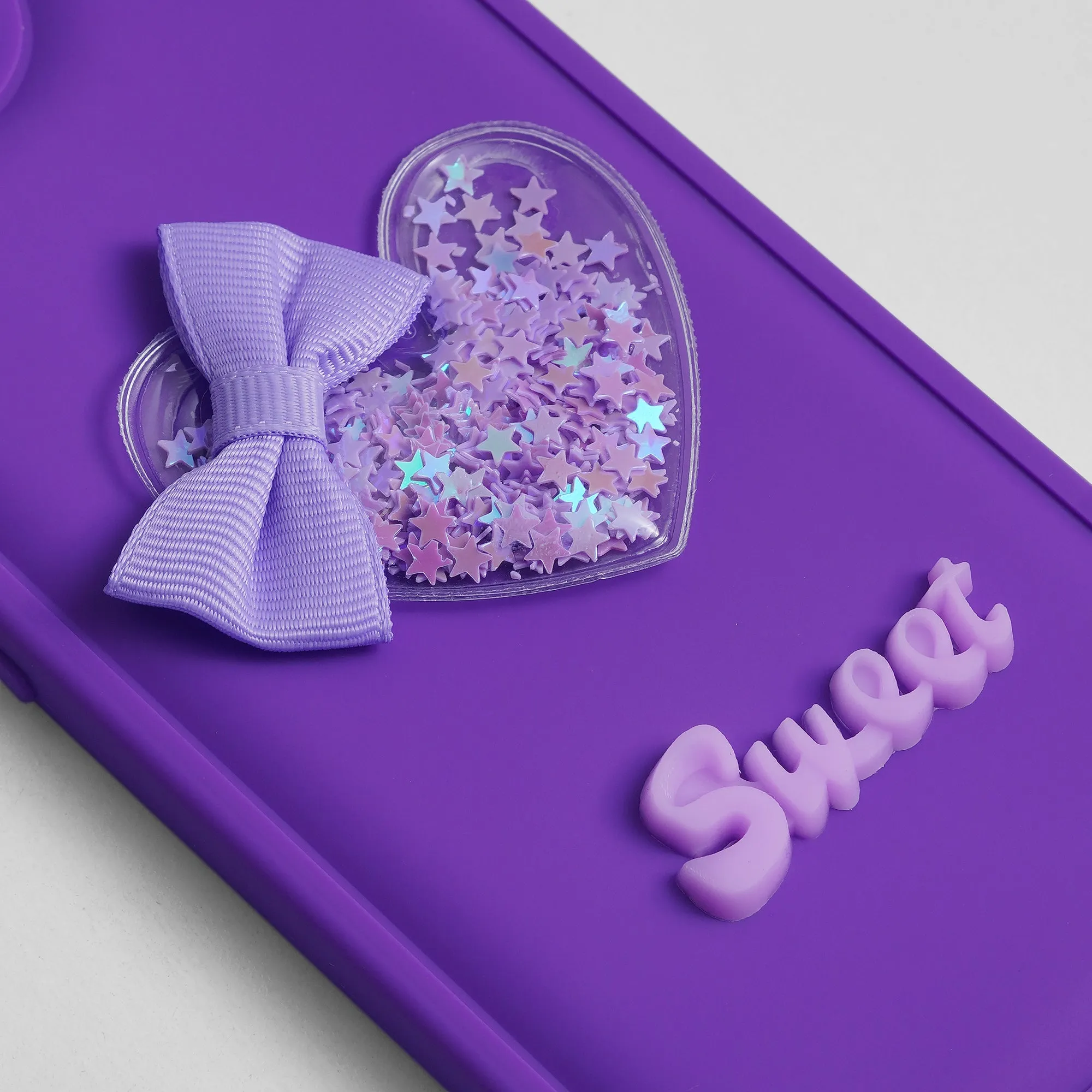 Bow Heart Cute Phone Back Cover for Oppo A53 4G