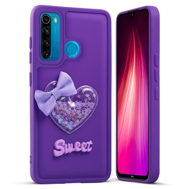 Bow Heart Cute Phone Back Cover for Redmi Note 8