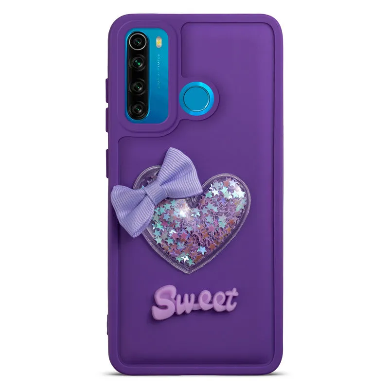 Bow Heart Cute Phone Back Cover for Redmi Note 8