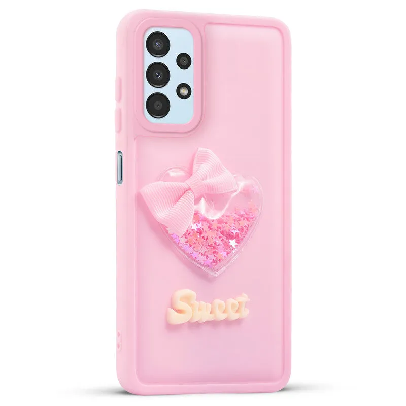 Bow Heart Cute Phone Back Cover for Samsung A13 4G