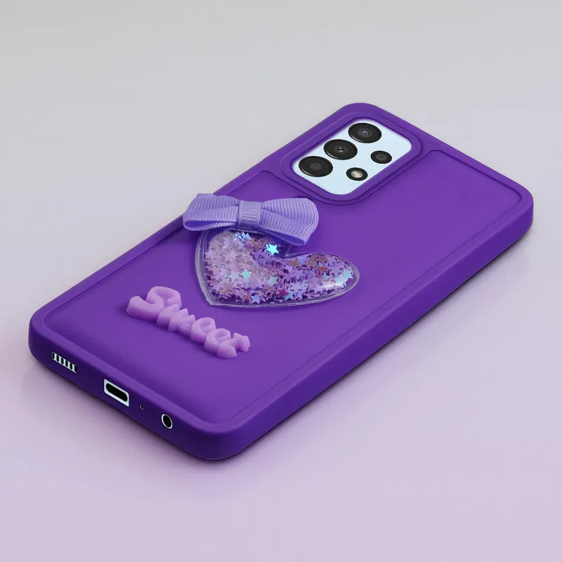 Bow Heart Cute Phone Back Cover for Samsung A13 4G