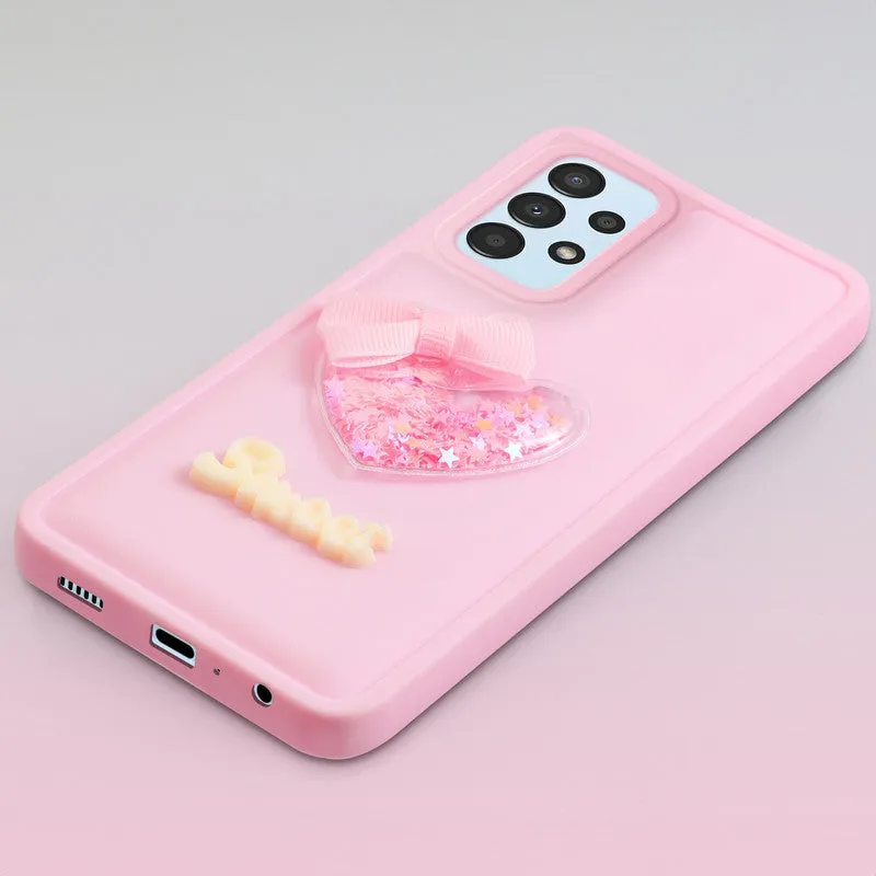 Bow Heart Cute Phone Back Cover for Samsung A13 4G