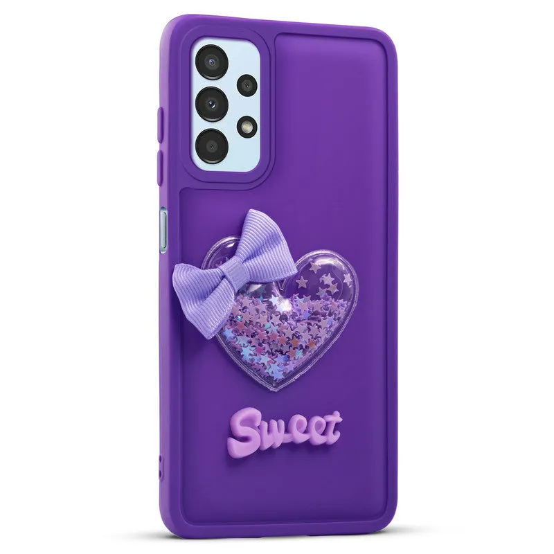 Bow Heart Cute Phone Back Cover for Samsung A13 4G