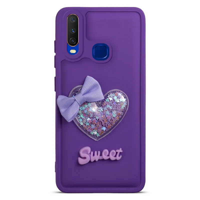 Bow Heart Cute Phone Back Cover for Vivo Y17