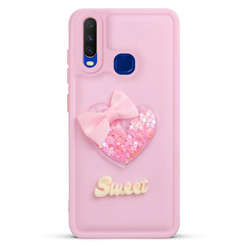 Bow Heart Cute Phone Back Cover for Vivo Y17