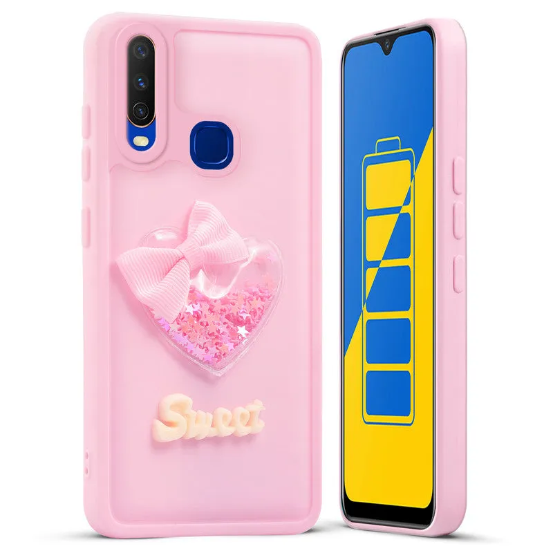 Bow Heart Cute Phone Back Cover for Vivo Y17