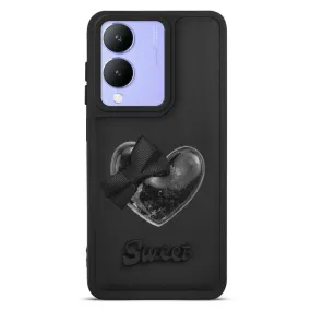 Bow Heart Cute Phone Back Cover for Vivo Y17s