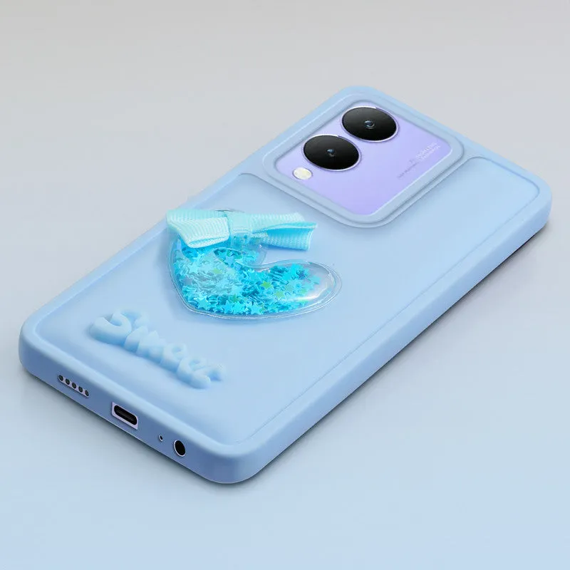 Bow Heart Cute Phone Back Cover for Vivo Y17s