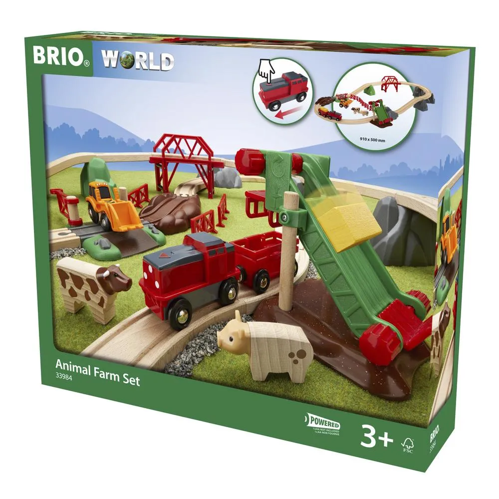 BRIO ANIMAL FARM SET 30 PIECES