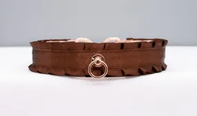 Chocolate and Rose Gold Collar