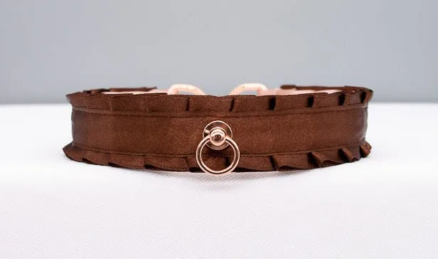 Chocolate and Rose Gold Collar