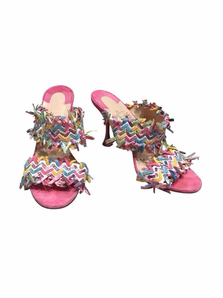 Christian Louboutin Pink Multi Size 39 Shoes