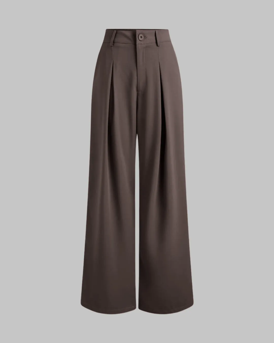 Cloud Illusion Top With Korean Style Baggy Trouser In Dark Chocolate