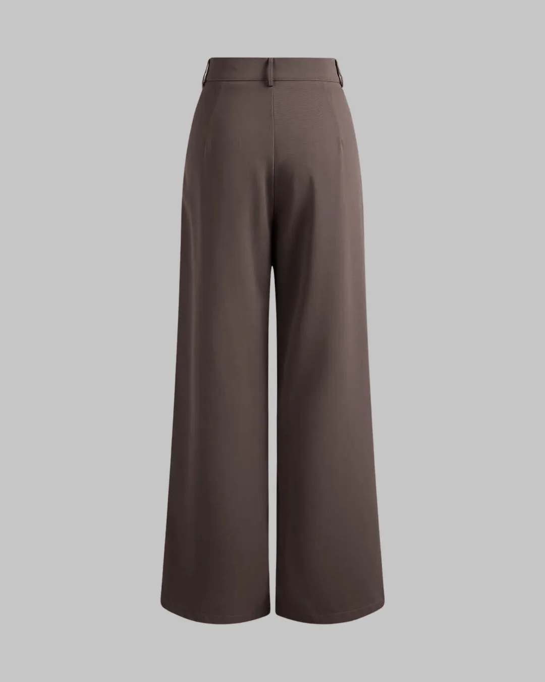 Cloud Illusion Top With Korean Style Baggy Trouser In Dark Chocolate