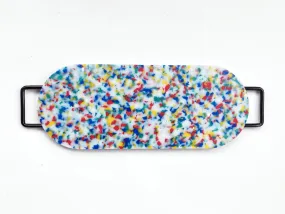 Confetti Oval Cutting Board with Handles