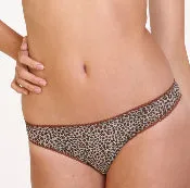 Couture Leopard Thong