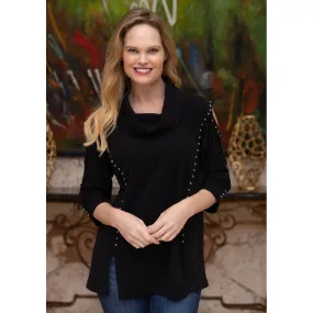 Cozy Chic tunic Black