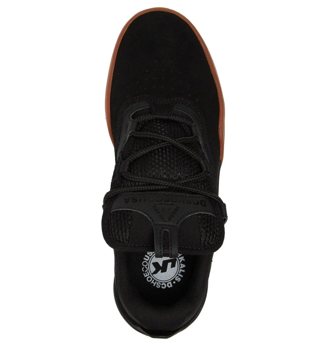 DC SHOES - Kalis (Black/Black/Gum) Skate Shoes