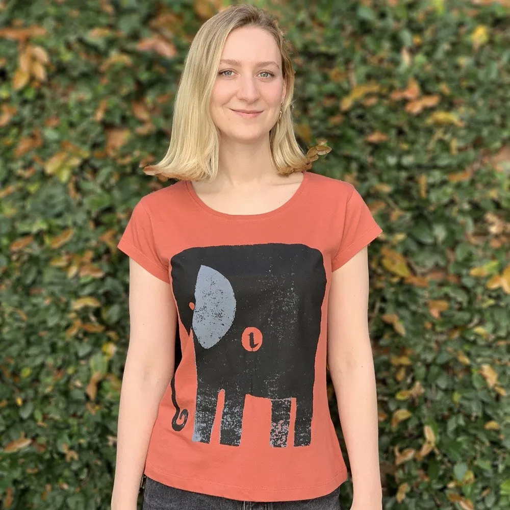 Elephant Bird Ginger Spice Womens Tee