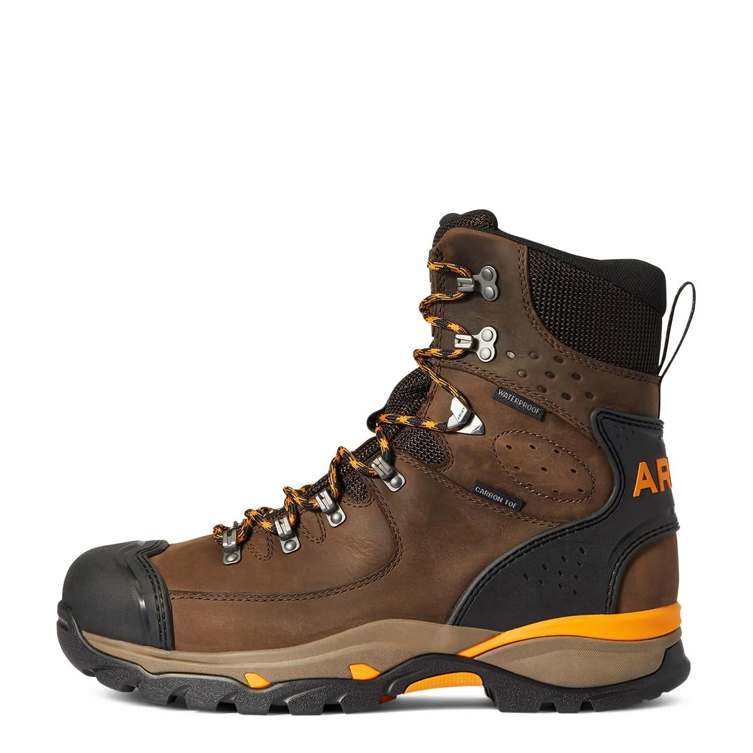 Endeavor 8 inch Carbon-Toe Waterproof Work Boot Chocolate Brown