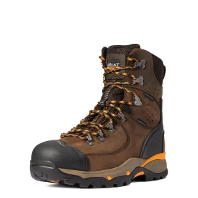 Endeavor 8 inch Carbon-Toe Waterproof Work Boot Chocolate Brown