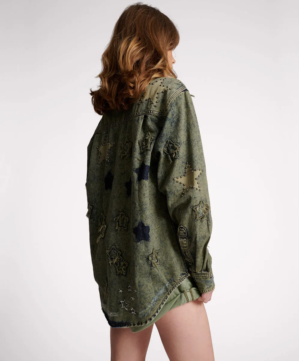 Everyday Denim Shirt - Petrol Green