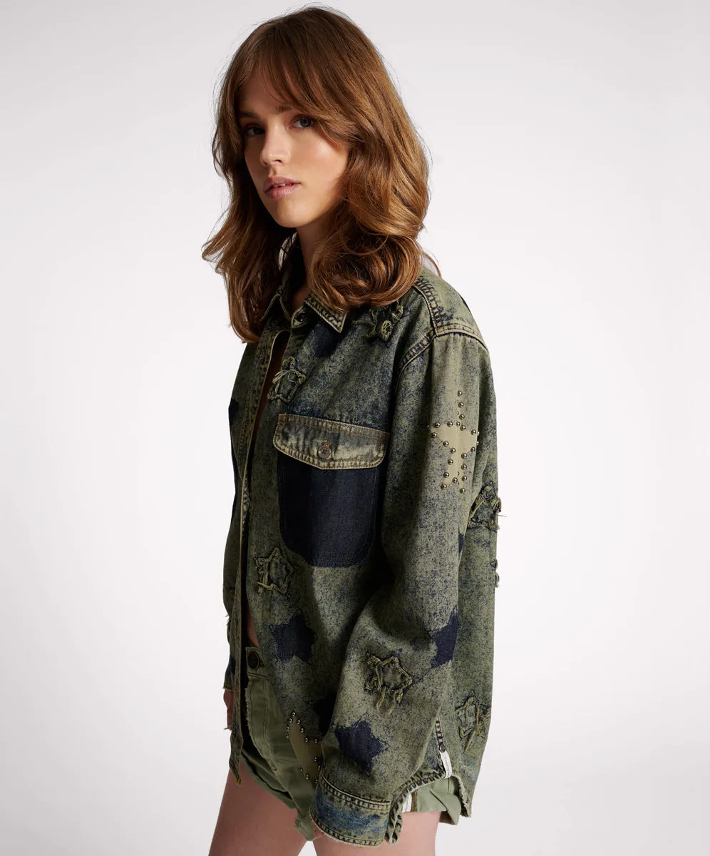 Everyday Denim Shirt - Petrol Green