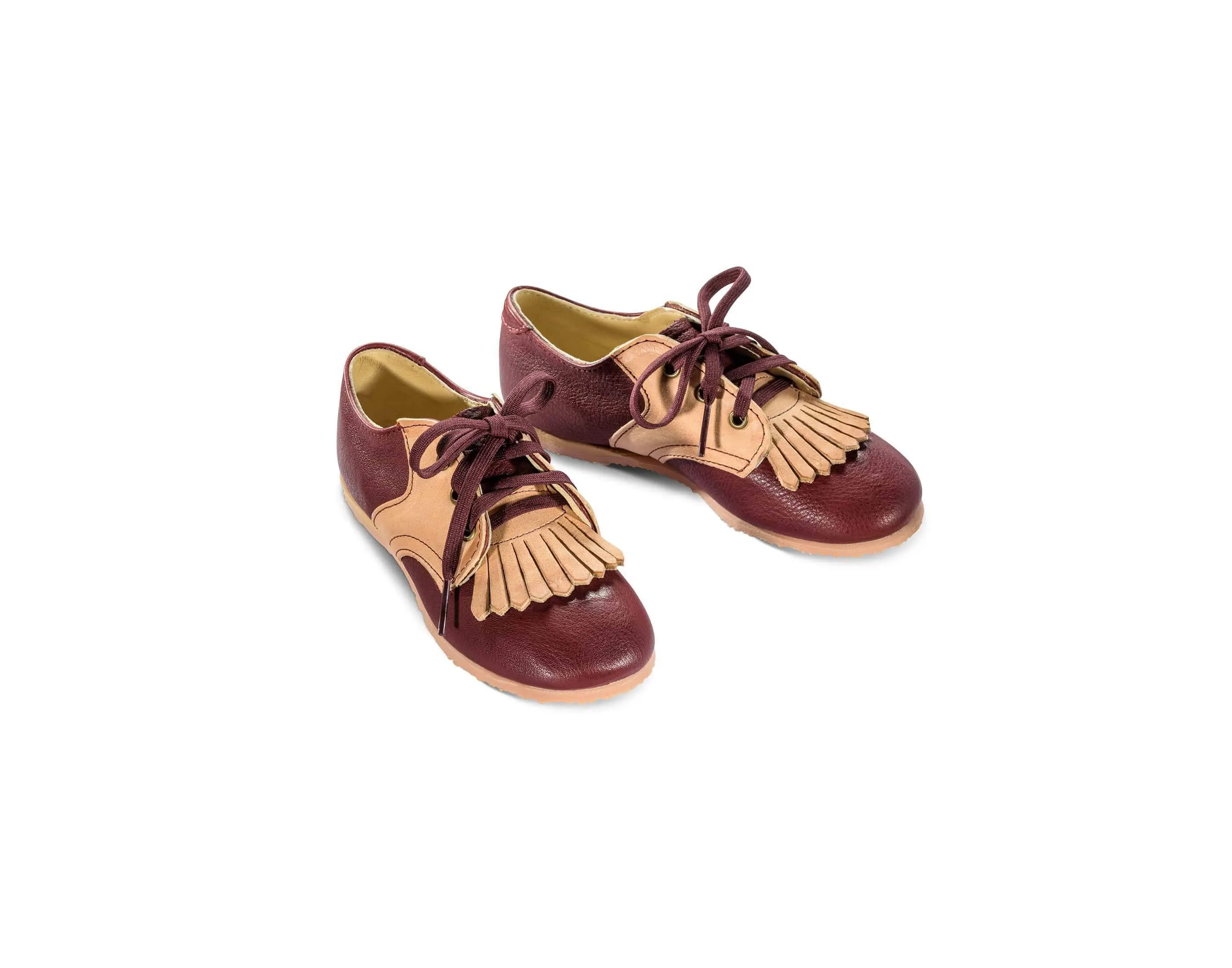 fringed saddle shoes