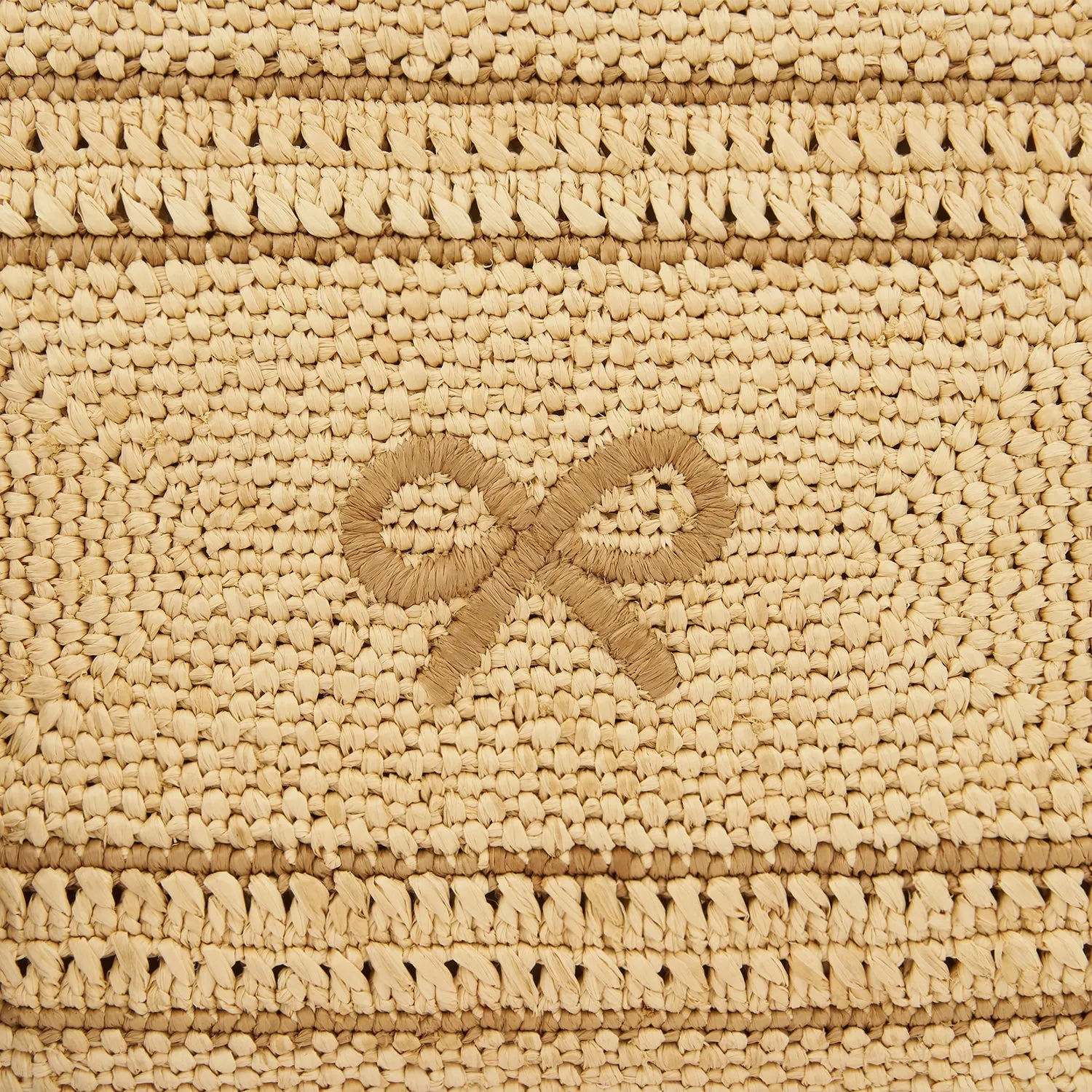 Georgiana Raffia Bow Clutch