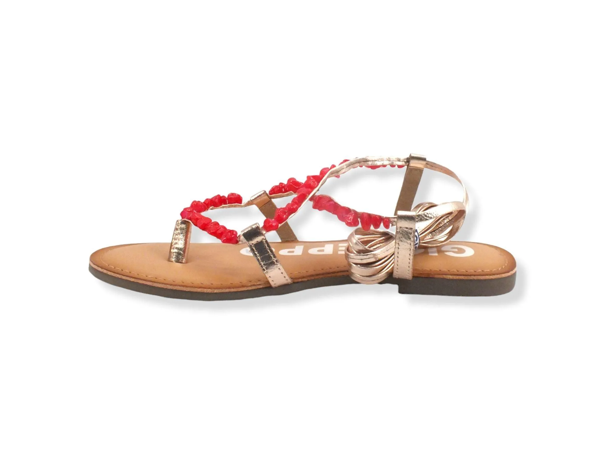 GIOSEPPO Lisieux Sandalo Infradito Gladiator Listini Stones Red 66036