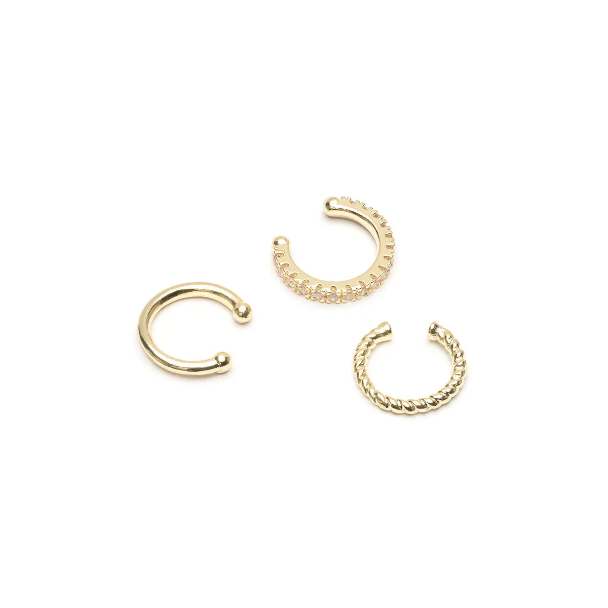 Gold Ear Cuff Set